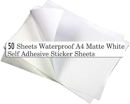 sticky back printer paper