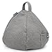 iBeani iPad Pillow & Tablet Cushion Stand - Securely Holds Any Size Tablet, eReader or Book Upto 12.9 inches, Hands Free Comfort at Any Angle on Any Surface - Herringbone Grey, by iBeani