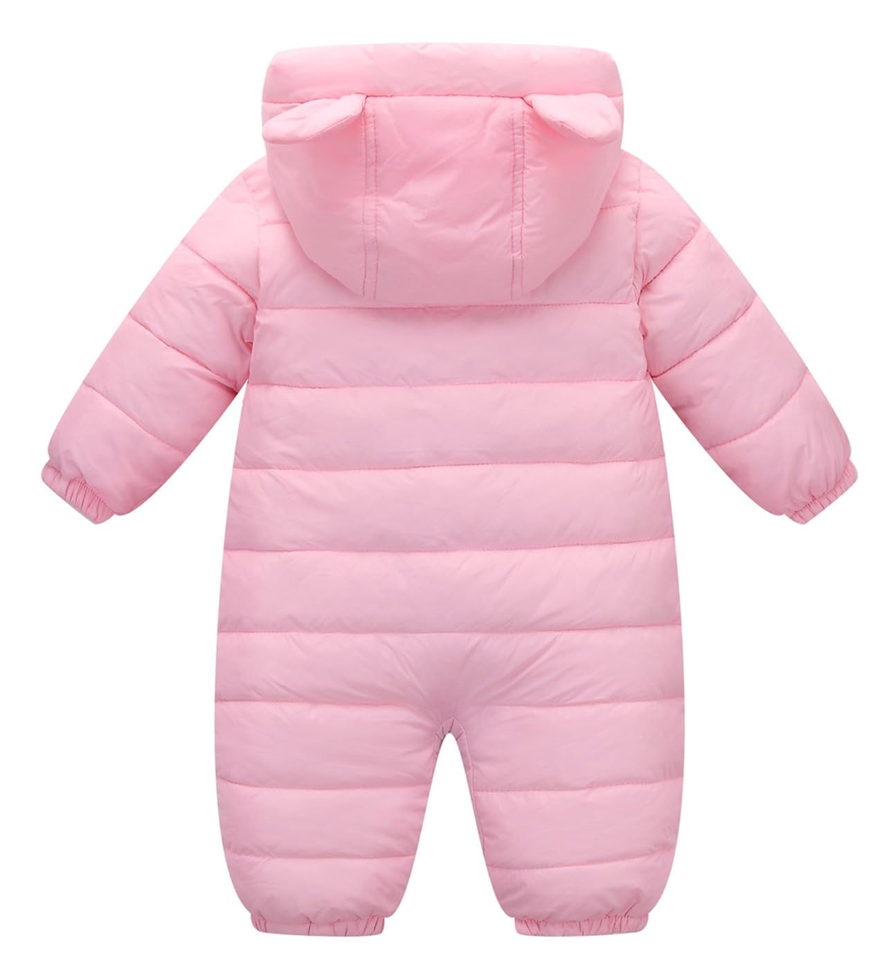 Happy Cherry Toddler Cotton Romper Baby Winter Coat Zipper Long Sleeve Cute Baby Snowsuit Baby