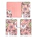 WALNEW Passport Holder Cover RFID Blocking Case Travelling Passport Cards Carrier Wallet Case (Pink Bird)