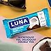 Luna BAR - Gluten Free Snack Bars - Chocolate Dipped Coconut Flavor -8g of Protein - Non-GMO - Plant-Based Wholesome Snacking - On The Go Snacks (1.69 Ounce Snack Bars, 6 Count)