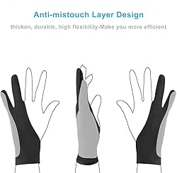 Auskang Digital Drawing Glove 2 Pack for Drawing