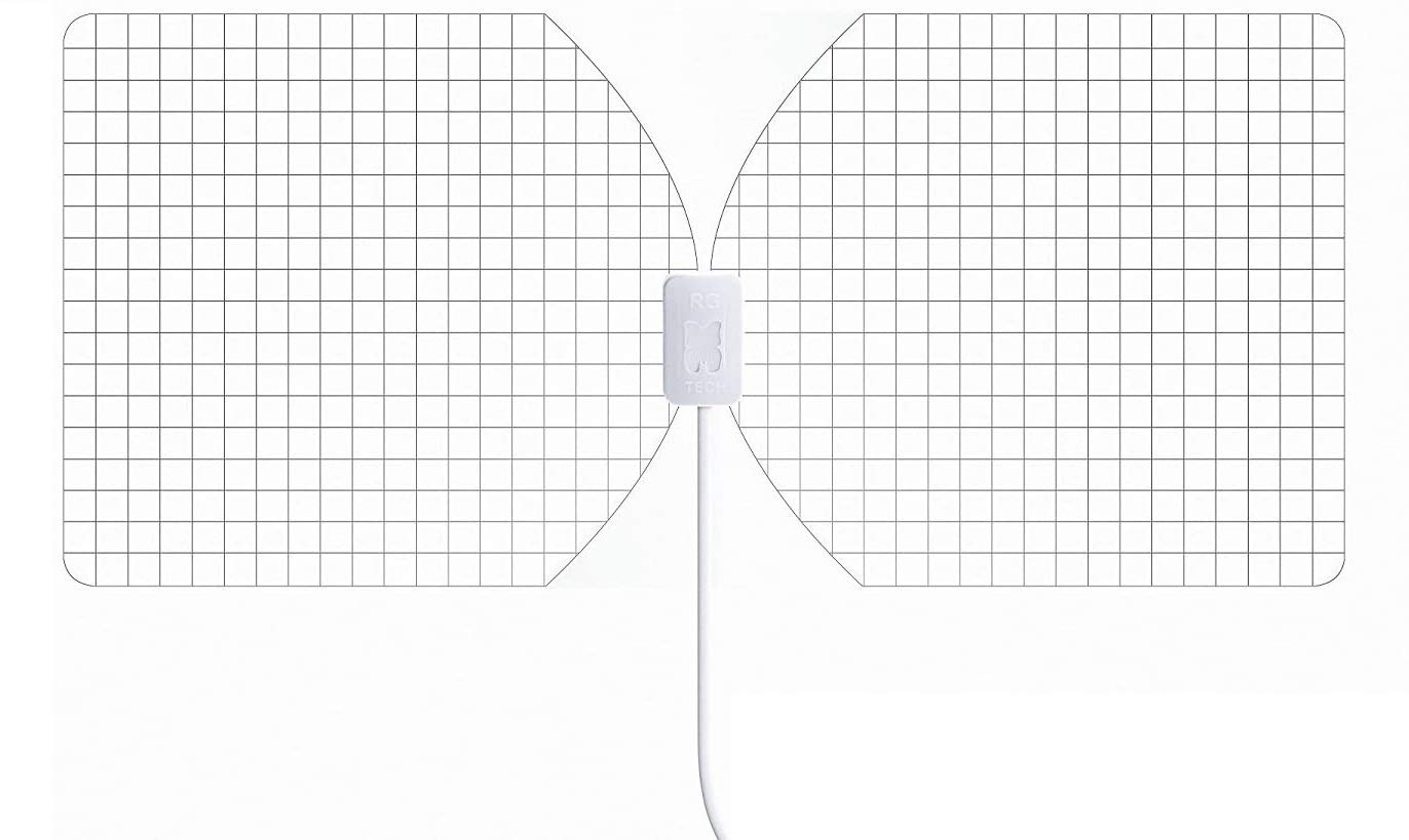 RGTech Monarch 50 Transparent Indoor Freeview HDTV Aerial - True 50 Mile Multidirectional Paper-Thin Antenna - 4G filter for Maximum Freeview/UHF/VHF/FM/USB TV Tuner/DVB-T/DVB-T2/DAB radio reception