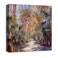 Canvas Wall Art Vase of Flowers by Pierre-Auguste Renoir Canvas Prints Home Artwork Decoration for Living Room,Bedroom - 12x12 inches