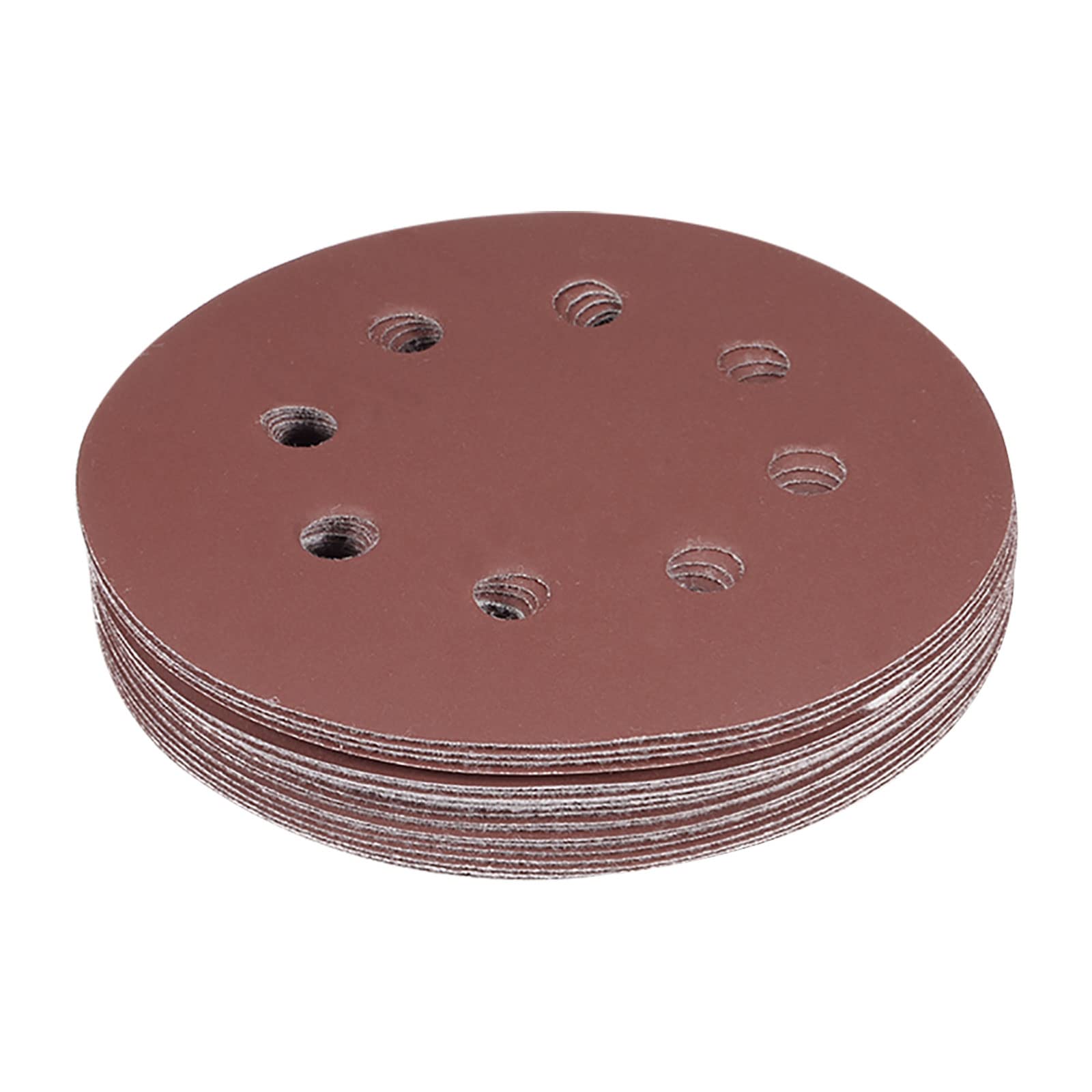Kozelo 20 Pcs Sanding Discs Hook and Loop Backing - [5 Inch x 600 Grits] Aluminum Oxide Sandpapers for Orbital Sander Round Sanding Papers, 8 Holes — image 1