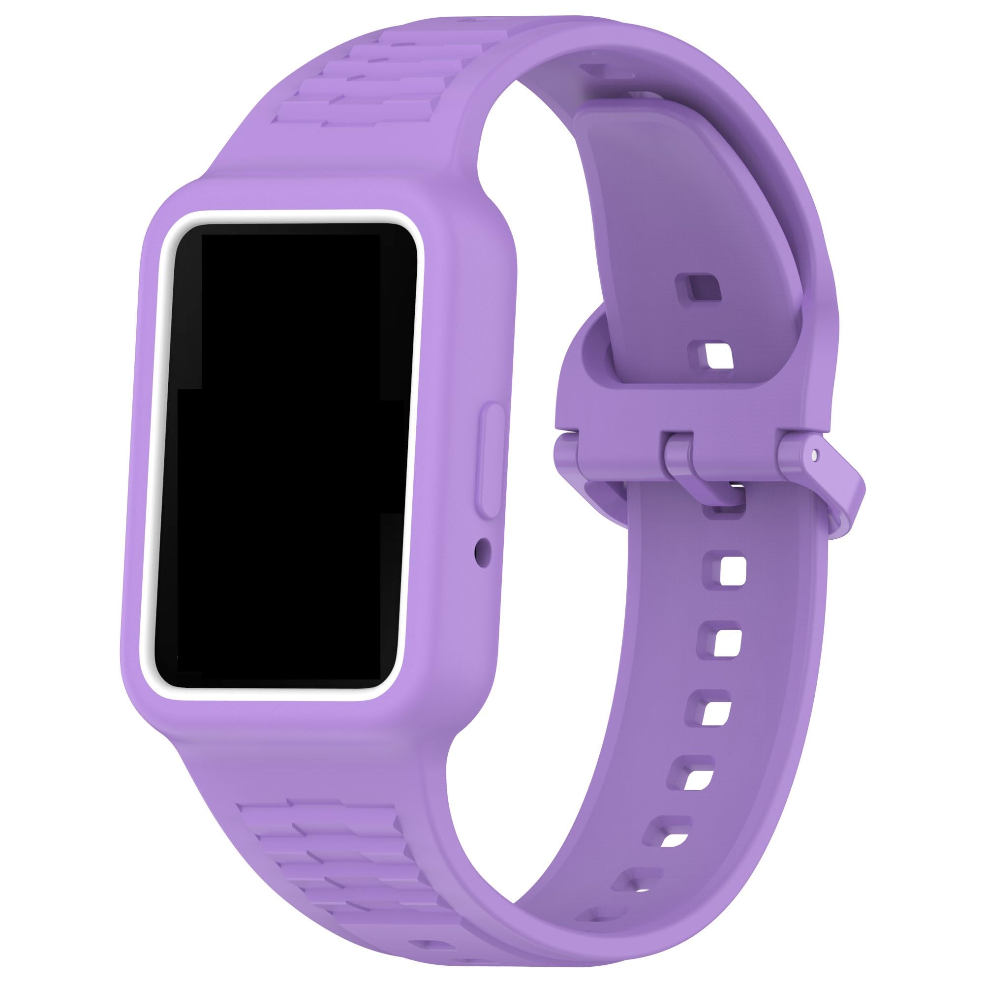 Panda Bobo Compatible with Huawei Band 9/Huawei Band 8 Replacement Strap, Silicone Watch Band Wristband (Purple)