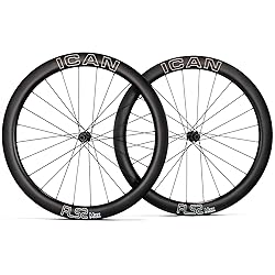 ICAN FL52 MaxCarbon Disc Road Bike Wheelset 700C