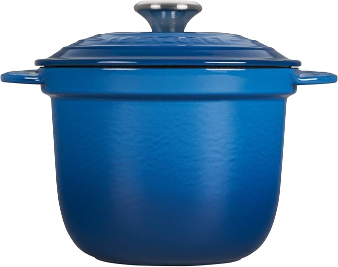 Le Creuset Enameled Cast Iron Rice Pot with SS Knob & Stoneware Insert