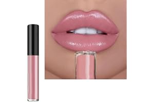 KAMOJI 12 Color Cream Lip Gloss, Non-Stick to Cup, Waterproof, Non-Fading, Long-Lasting Moisturizing Velvet Lip Lipstick (03#, 8.33 / Fl Oz)