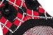 KOOLTAIL Knit Turtleneck Cold Weather Dog Sweater, Soft Diamond Plaid Pullover for Medium Large Dogs, Pet Coat Puppy Sweater for Girls Boys