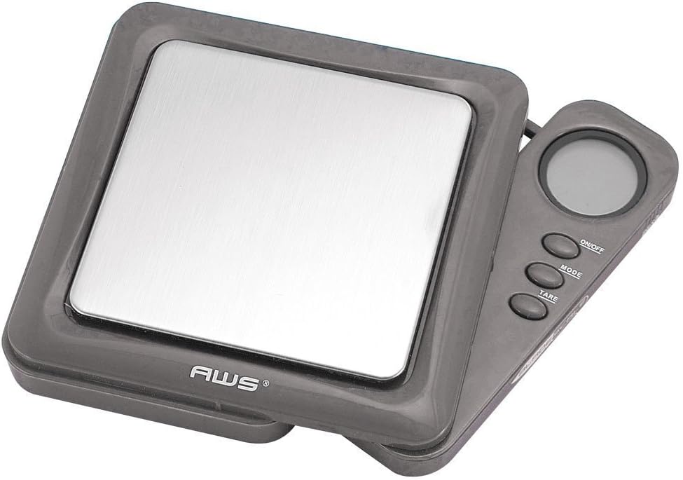 100g x 0.01g AWS Back Lit Blade Style Digital Scale w/Tray - Various Colors (Gray)