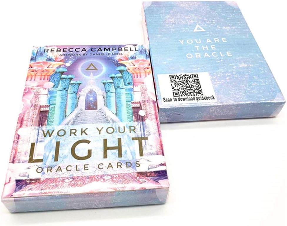ForUBeauty Oracle Cards, Earth Magic/Light Work/Energy/Moonology/Spirit Animal/Mystical Shaman Oracle Cards(Light Work Oracle Cards)