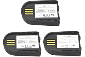 High-Batt GBBBT WH500 W745 Battery, Replacement Battery 84598-01 82742-01 204755-01 for Plantronics Savi W740 W440-M W440 W740-M W445 86507-01 Wireless Headsets 3.7V 140mAh (Pack of 3)