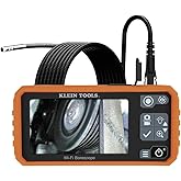 Klein Tools ET19 Wi-Fi Pro Borescope with Dual-Lens, 5.5 mm 9.8-Foot Armored Waterproof Gooseneck Snake, LEDs, 4.3-Inch LCD,