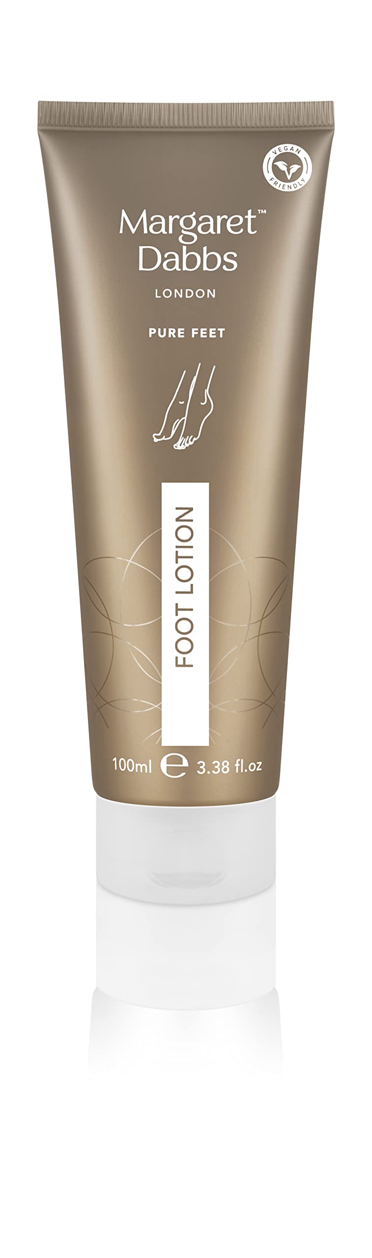 Margaret Dabbs Pure Restorative Foot Lotion for Long Lasting Hydration with Natural Plant Extracts 100ml