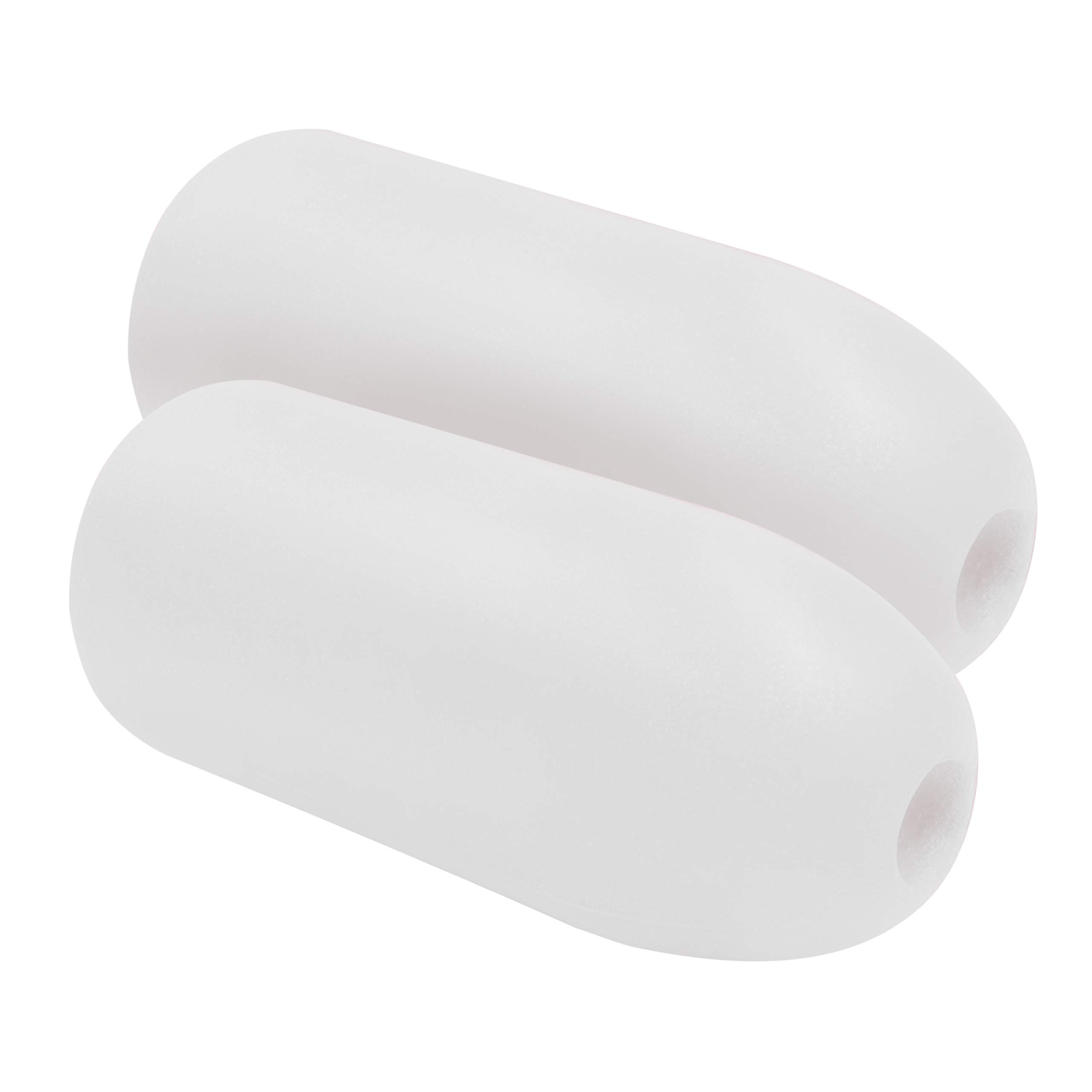 Photo 1 of JEZERO Deep Water Fishing Floats: Great for Trail Markers, Dock Floats, Swim Buoy, Kayak Anchor Kit, Pool Buoy, Crabbing & Boats | 2 Pack - White, 5" x 11"