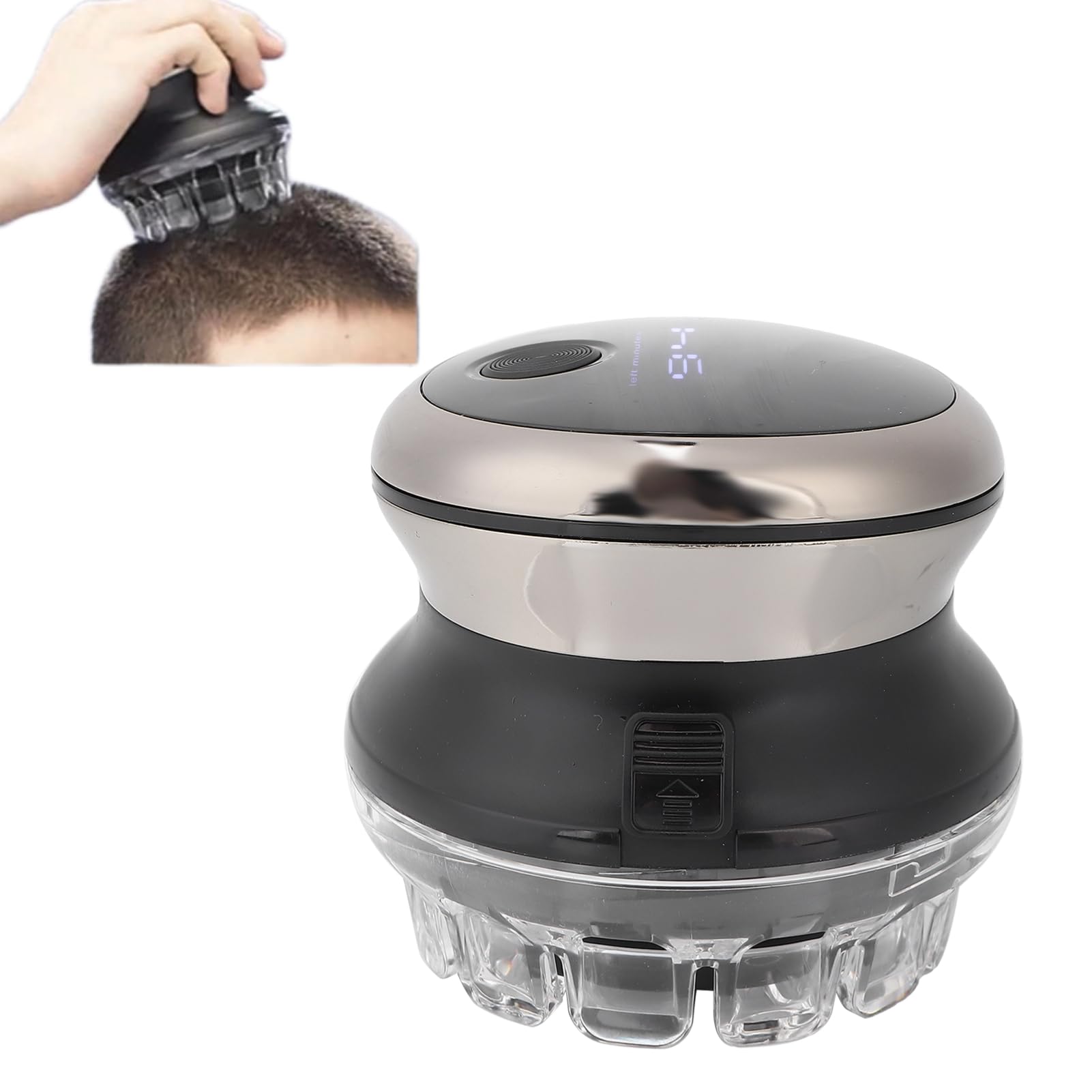 Electric Hair Clipper USB Charging Men's Bald Head Clipper Waterproof Electric Head Hair Shaver Mini Portable Hair Cutter (Not Contain Maintenance Oil)