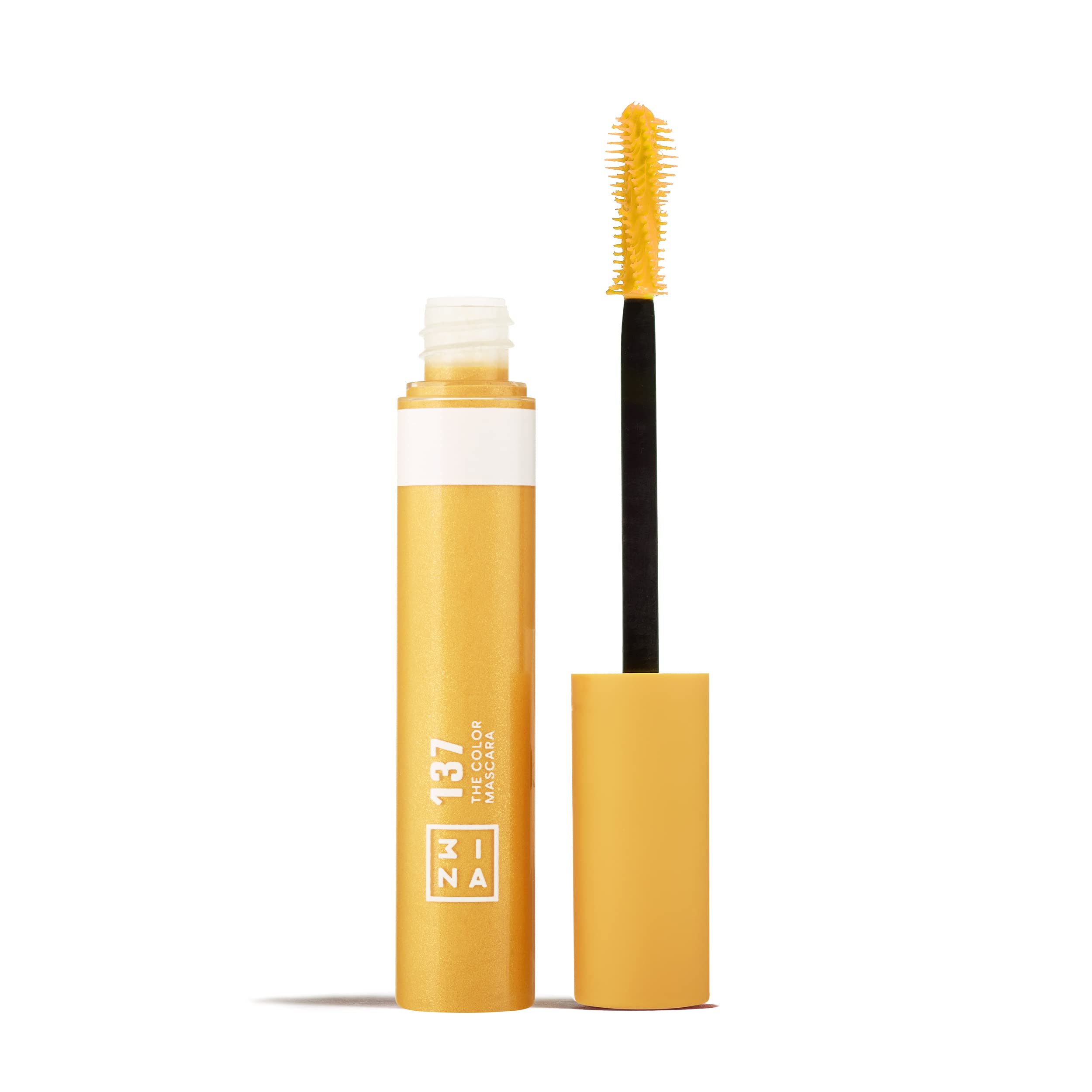 3ina MAKEUP - The Color Mascara 137 Yellow Vegetal Keratin Volume and Lift Long-Lasting Flake Free Lengthening Sensitive Eyes Vegan Cruelty Free, 31.0 grams, Pack of 1 — image 1