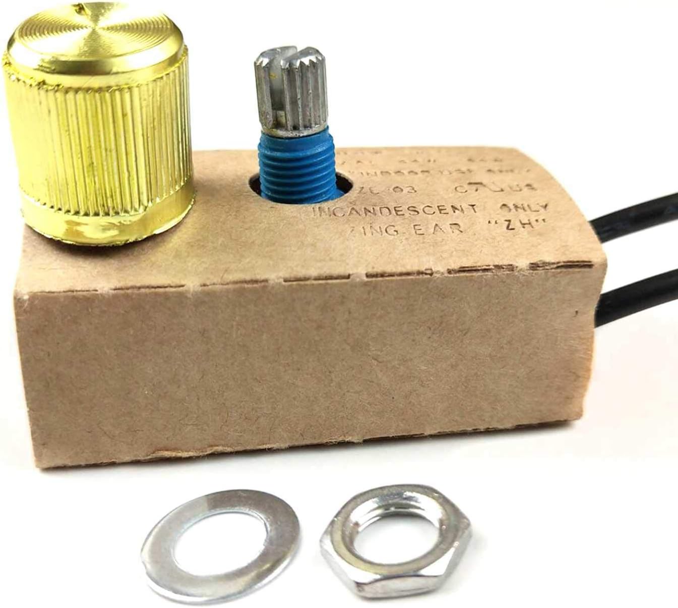 LS LOVINSTAR Zing Ear ZE-03 Full Range Inline Table Lamp Dimmer Switch Light LED 300W (Brass)