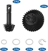 sourcing map Steel Diff Gear Set 33T 8T Helical for SCX10 RC Car 2 Sets view 3