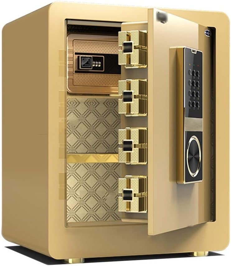 SZ JIAOJIAO Cabinet SafesSafes, two intelligent all-steel anti-theft alarm office, hotel safes, file password box,A,Password