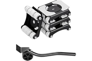 VEVOR Furniture Dolly, 750 lbs Load Capacity, Heavy Duty Furniture Movers with Wheels, Carbon Steel Panel, Dual-Row & Eight-W