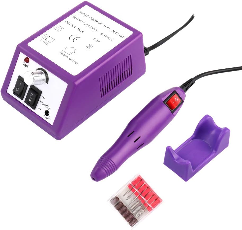 Cigooxm Professional Electric Acrylic Nail Drill File Machine Kit Bits Manicure