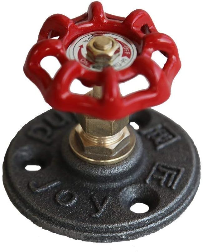 2 in Pack Retro Creative Metal Hand Wheel Hooks Wall Mounted Hardware Robe/Hat/Coat Hangers Door Knobs