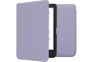 kwmobile Case Compatible with Kobo Clara 2E / Tolino Shine 4 Case - Cover for eReader with Magnetic Closure - Lavender