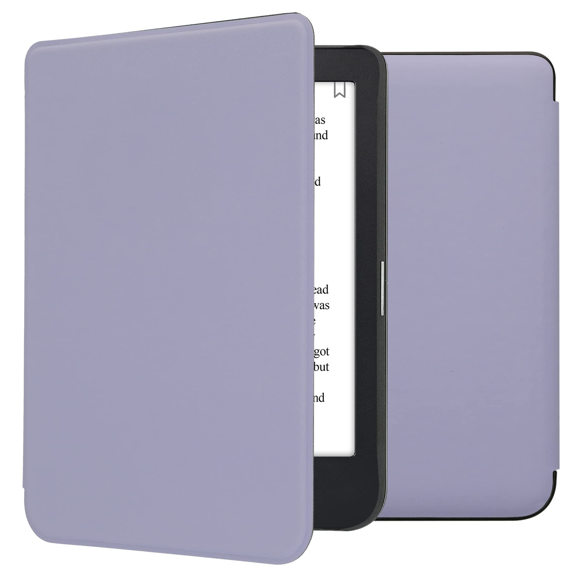 kwmobile Case Compatible with Kobo Clara 2E / Tolino Shine 4 Case - Cover for eReader with Magnetic Closure - Lavender — image 1