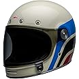 BELL Bullitt Helmet (Speedway Gloss Vintage White/Blue - Medium)
