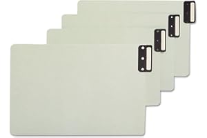 Smead End Tab 100 Percent Recycled Extra Wide Pressboard Guides, Vertical Metal Tabs, Legal Size, 50 Per Box (63235)