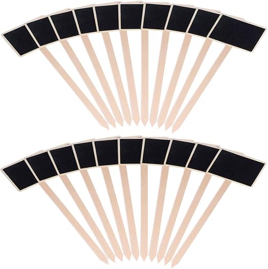 Xinlie Etiquetas para Las Plantas Mini Pizarra De Madera Marcas de ...