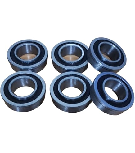 Cuscinetto A Sfere F6003-19-2RS 19x35x11 Mm Con Flangia - Per Tosaerba, Carriole E Ruote - Foto 6