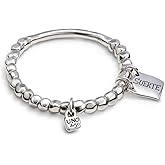 Uno de 50 LUCKY Stretch Bracelet, Sterling Silver-Plated