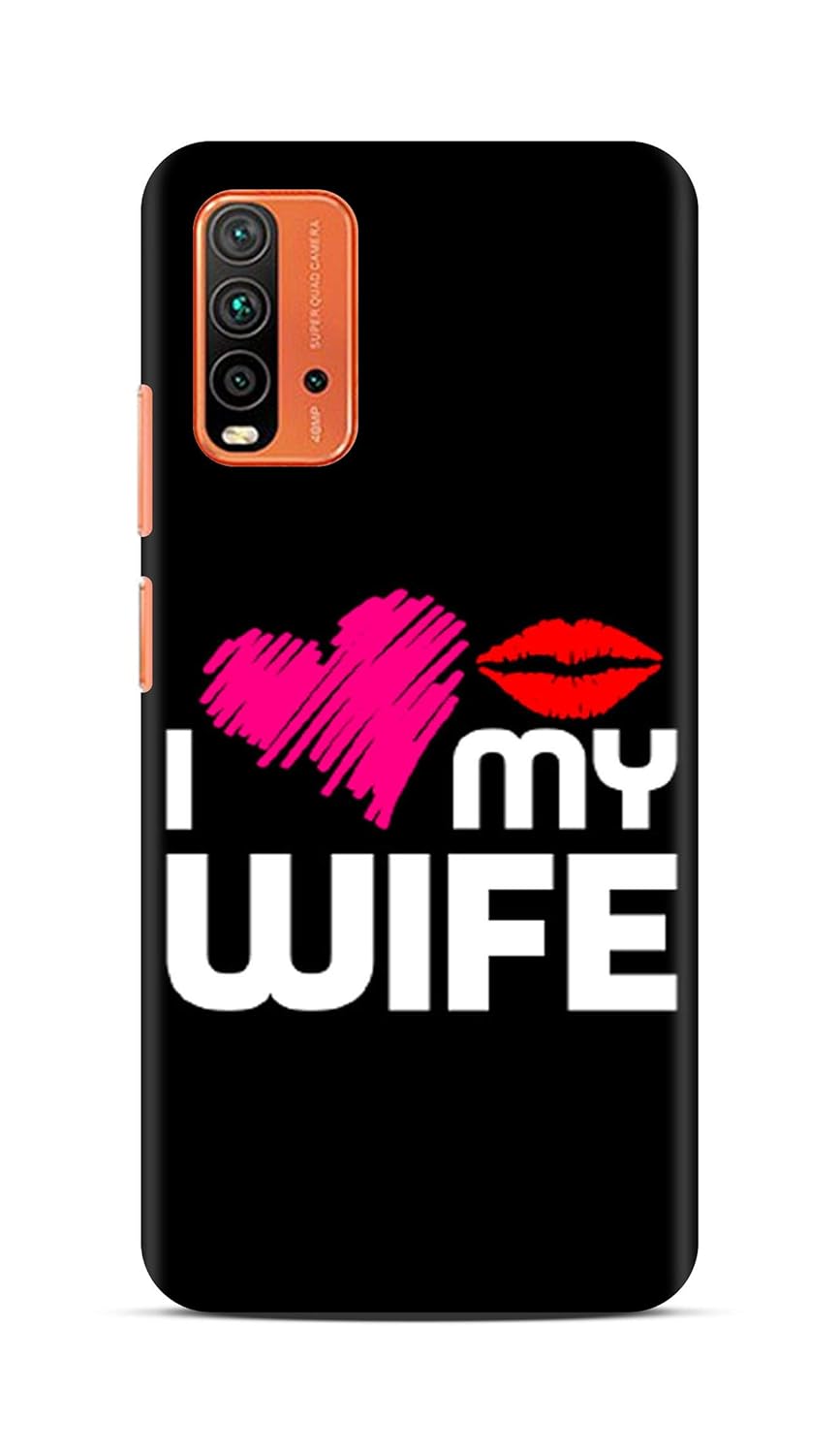 Shengshou Mobile Back Cover for Redmi 9 Power I Love Amazon.in