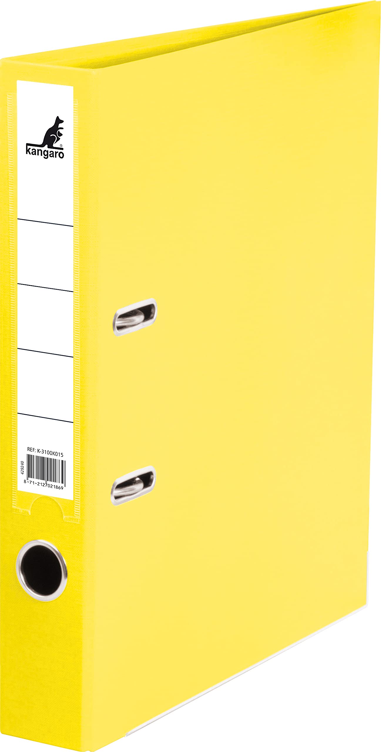 Kangaro Yellow A4 2R 50 mm PP/PP Storage Binder, Folder