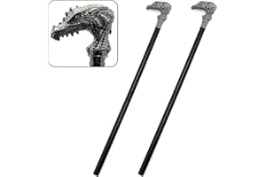 PEMALIN Dragon Staff Walking Stick Cane-Costume Prop Scepter for Role Play, Themed Party, Halloween Dress-up Parties, Prend Play