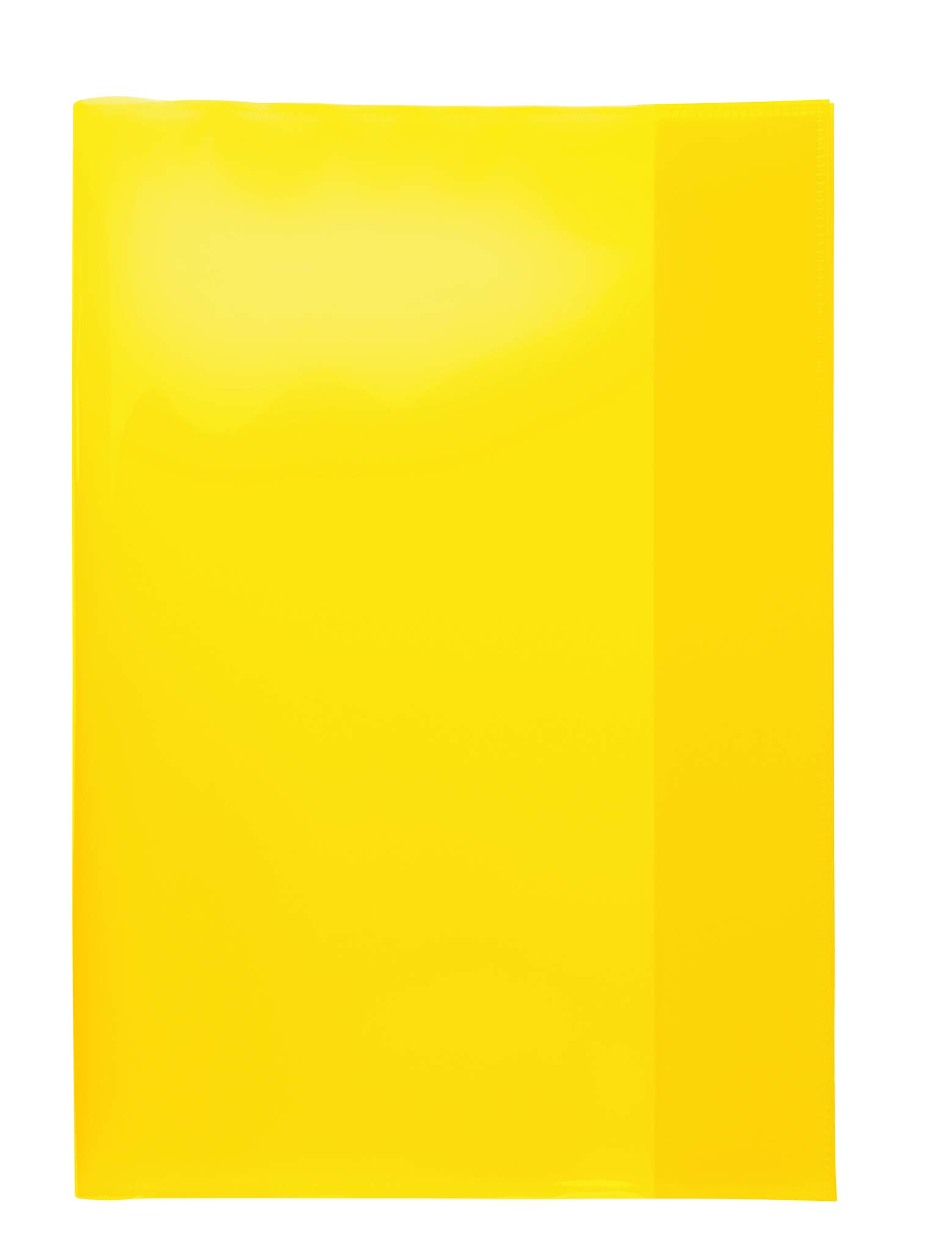 HERMA 19602 Notebook Covers A4 Transparent Yellow, Pack of 10, Book Covers Made of Durable, Wipe-Clean and Extra Thick Polypropylene Film, Transparent Notebook Cover Set for School Notebooks, Coloured — image 1