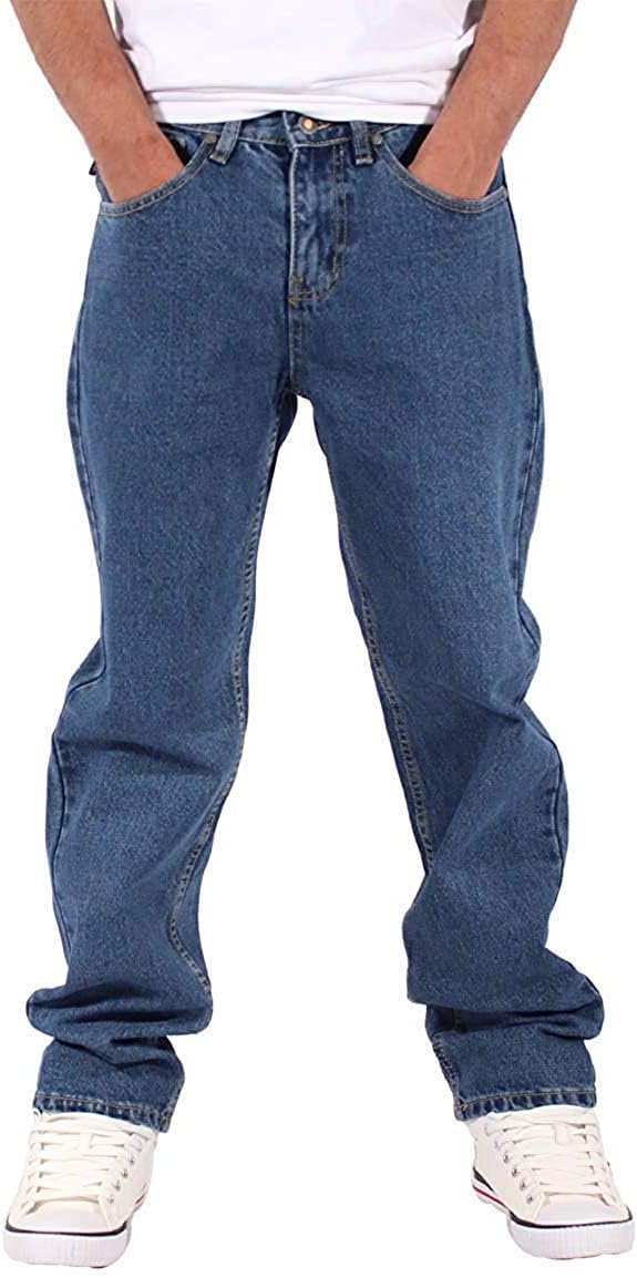Georgio Peviani Mens Boys True Star Comfort Straight Fit Jeans Time G Religion (W42 - L33, Stonewash)
