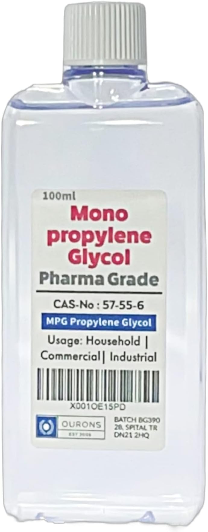 OURONS 100ml Monopropylene Glycol MG Pure Pharma Grade USP