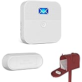Mailbox Alarm Mail Chime Notification System | Mail Alarm 600 ft Long Range Wireless Mailbox Alert with LED Light Flashing and Sound Reminderser