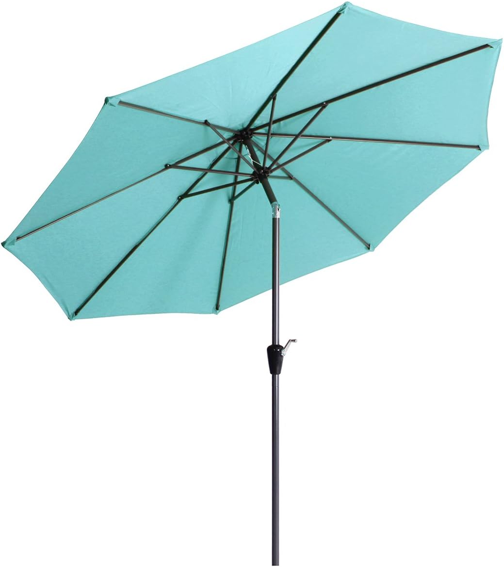 Amazon.com : PHI VILLA 9 FT Deluxe Patio Umbrella Table Umbrella with