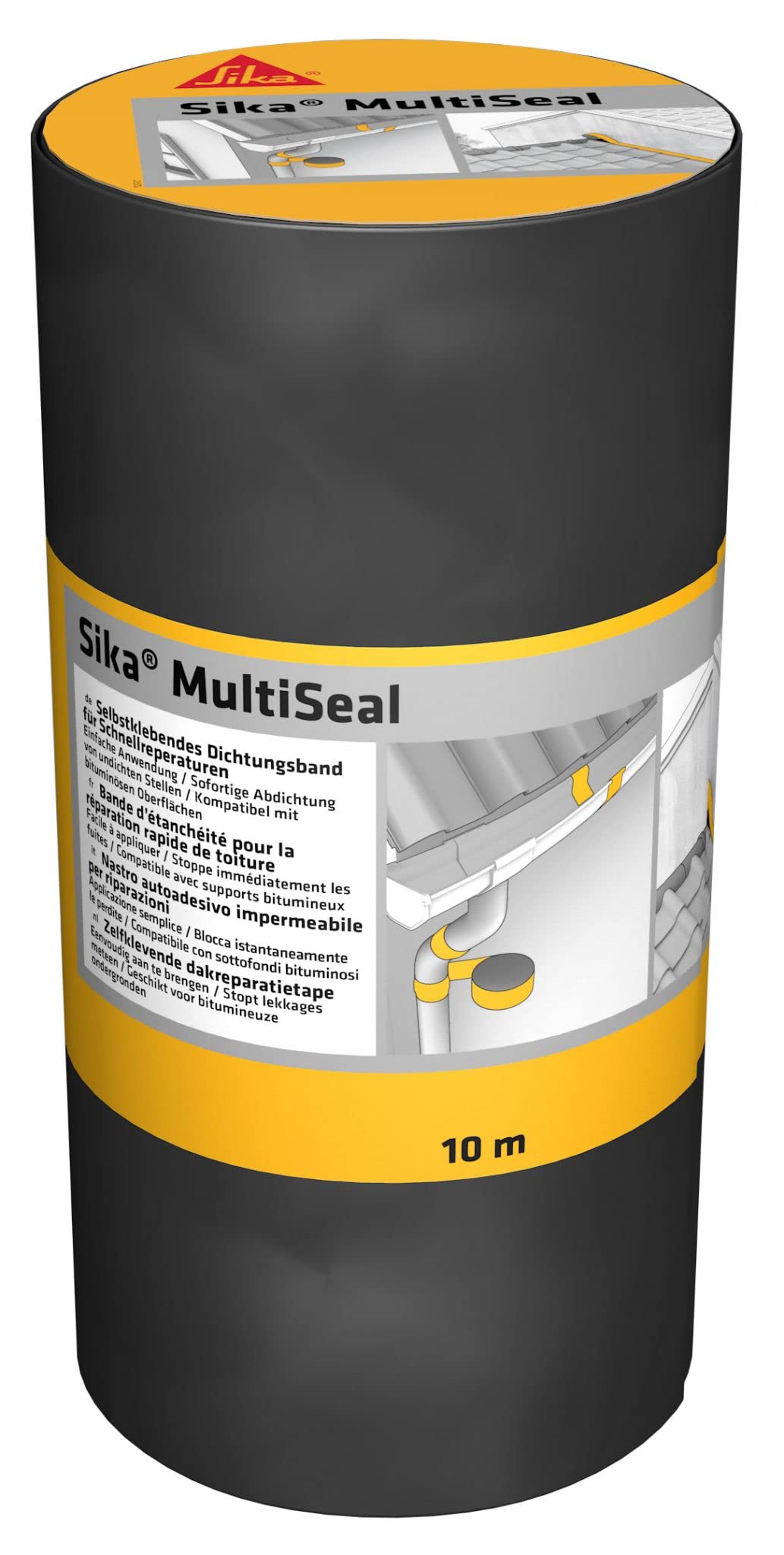 Sika Multiseal, Tear-resistant self-adhesive sealing strip, 300mm x 10m, Grey