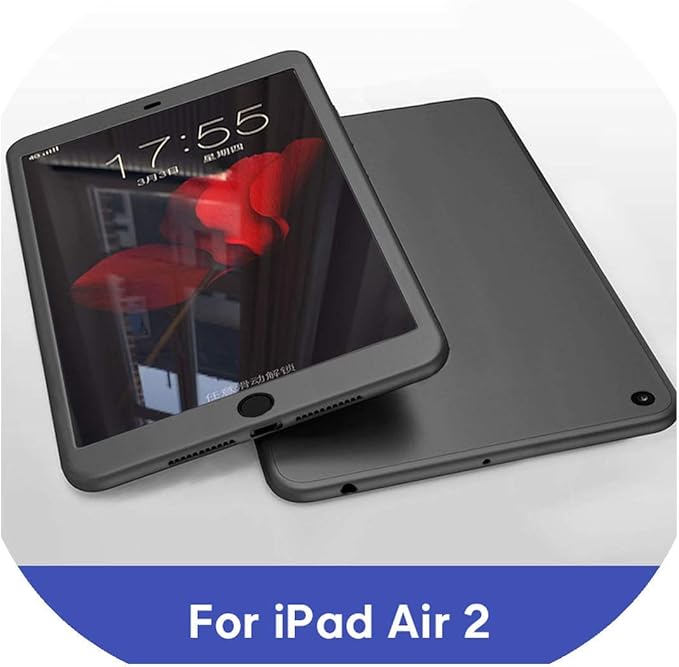 Amazon 人気度ipad Airの場合1 2 3 Mini 4 5 Ipad Proの場合10 5シリコン360フルボディカバー Ipadの無料ガラス17 18 9 7 5th 6thケース For Ipad Air 2 Bk 家電 カメラ オンライン通販