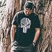 Blue Line Punisher Men’s T-Shirt, Black, XX-Large