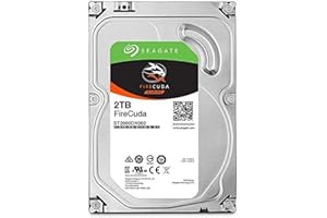 Seagate FireCuda 2TB Solid State Hybrid Drive Performance SSHD – 3.5 Inch SATA 6Gb/s Flash Accelerated for Gaming PC Desktop 