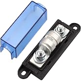 ZOOKOTO 250AC/DC250V Fuse Block 200A Class T Fuse Holder with 200 amp, Fits for Inverters and High- Power Appliances in Marine Boats, Cars, Trucks, RVs