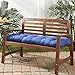 Greendale Home Fashions 51-Inch Indoor/Outdoor Bench Cushion, Marine Blue