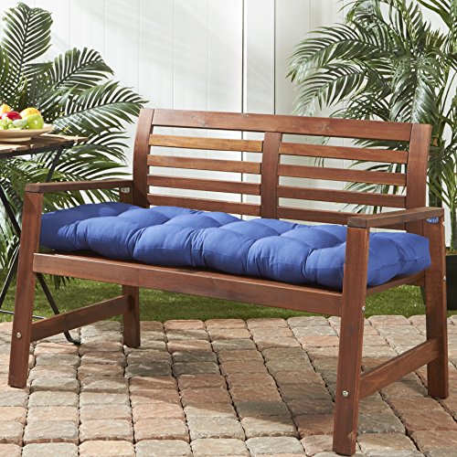 Greendale Home Fashions 51-Inch Indoor/Outdoor Bench Cushion, Marine